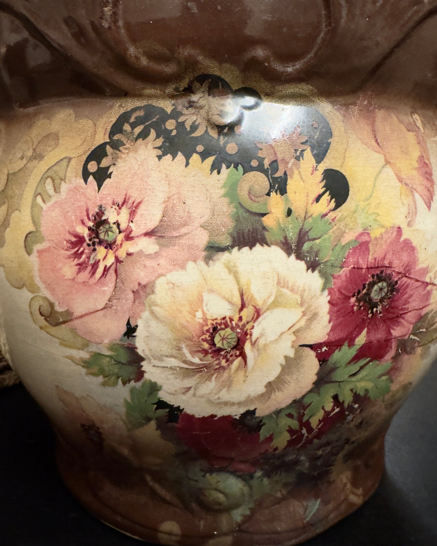 Edwardian English Floral Jardinière - “Glasgow” Pattern (c. 1910-1920s)